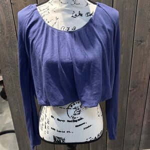 We The Free by Free People Blousy Crop Long Sleeve Women's Top